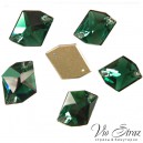 Скошенный Ромб Cosmic Emerald  14*11 mm